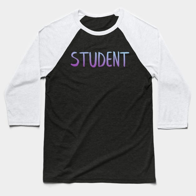 Student Baseball T-Shirt by MiniGuardian